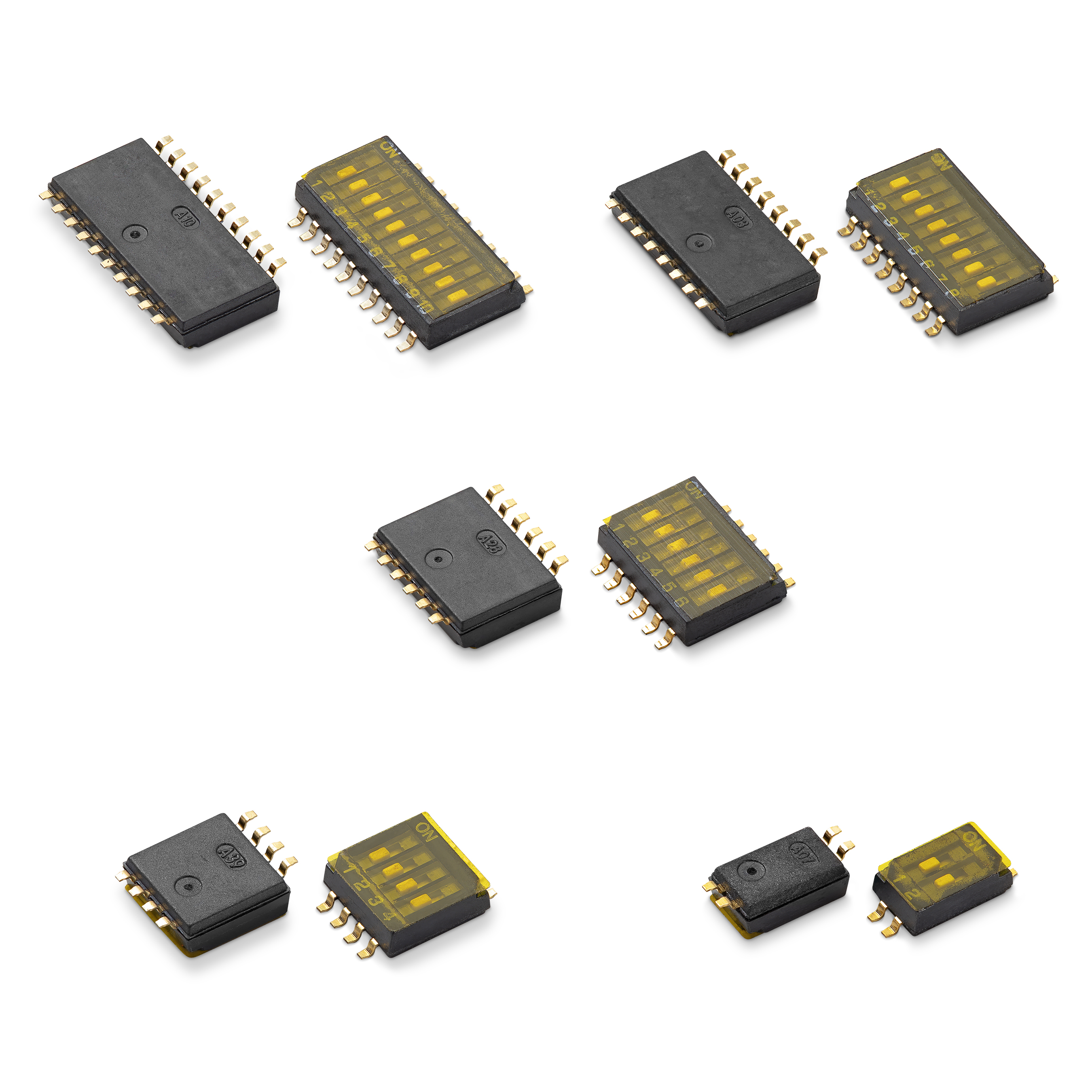 Ultra-miniature Surface Mount Half-pitch DIP Switches